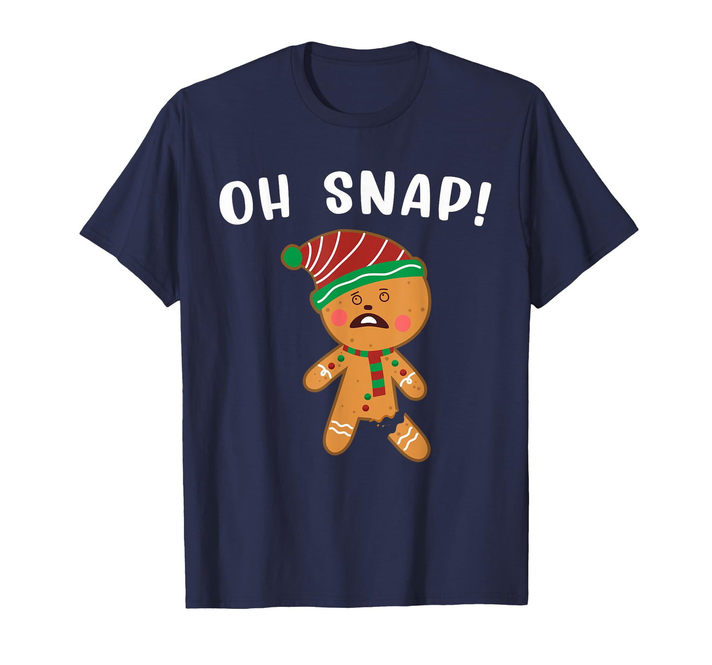 Gingerbread Man Oh Snap Christmas Funny Cookie Baking Gift T-Shirt