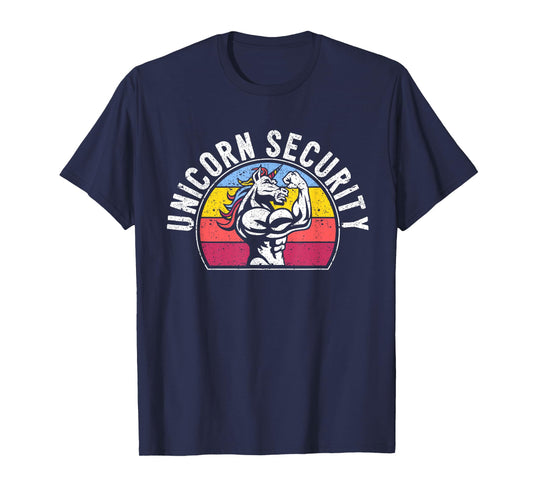 Unicorn Security Funny Costume Police Safety Guard Unicorns T-Shirt