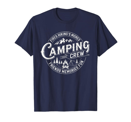 Camping Crew 2025 Matching for Family Camper Kid Girl Boy T-Shirt