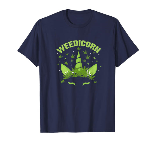 Weedicorn Weed Unicorn Marijuana Cannabis Funny Stoner 420 T-Shirt