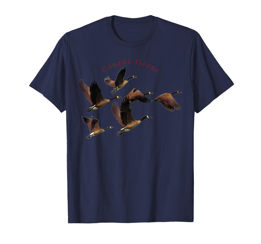 Canada Geese T-shirt Migrating Birds Flying T-Shirt