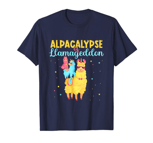Alpacalypse Or Llamageddon Alpacas and Llamas Take Over T-Shirt