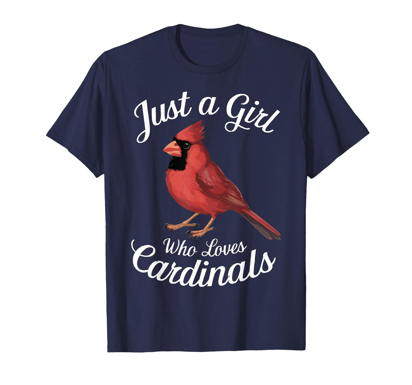 Just a Girl Who Loves Cardinals Cute Cardinal Bird T-Shirt