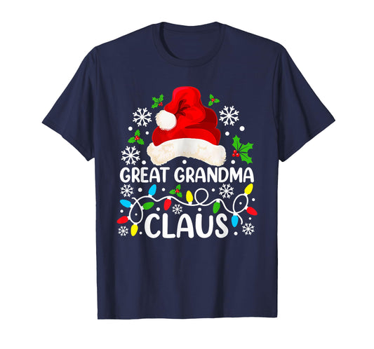 Great Grandma Claus Funny Christmas Family Matching T-Shirt