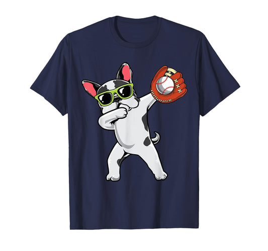 Dabbing French Bulldog Cute Frenchie Dab Baseball Boys Gifts T-Shirt