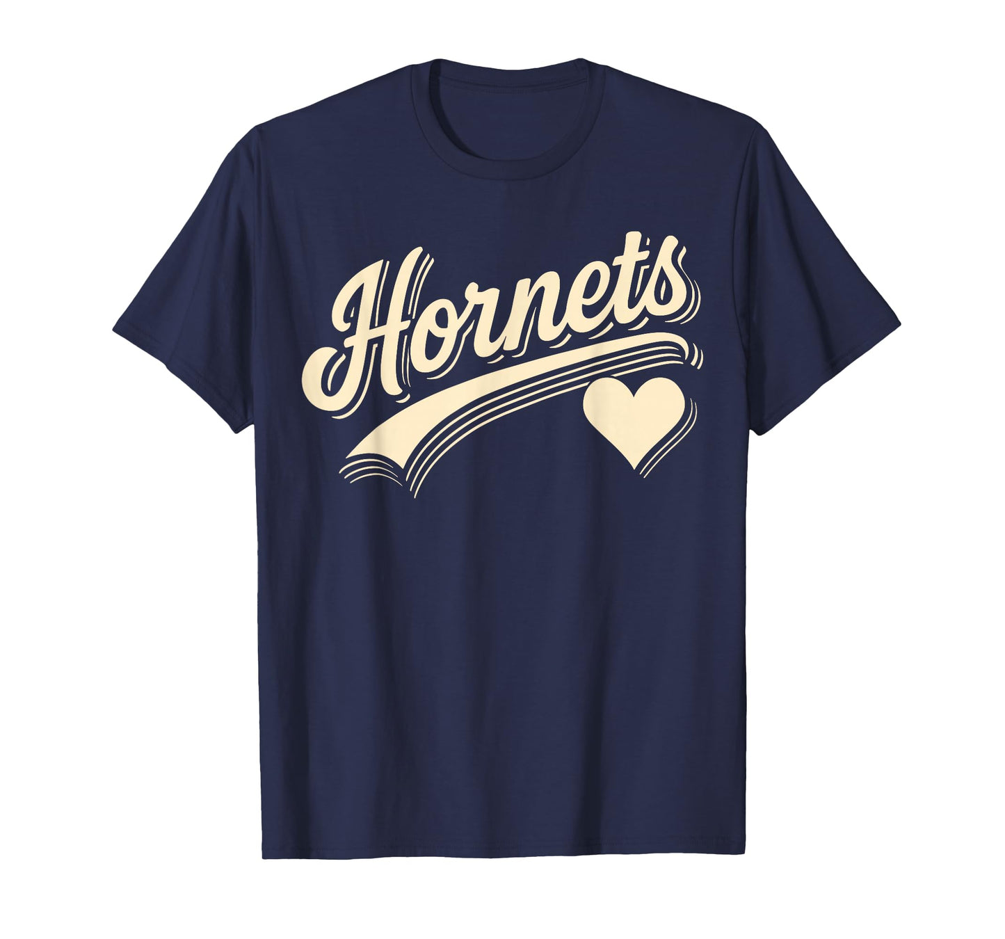 Vintage Hornets Heart Name Gift for Men Women Kid Boy Girl T-Shirt