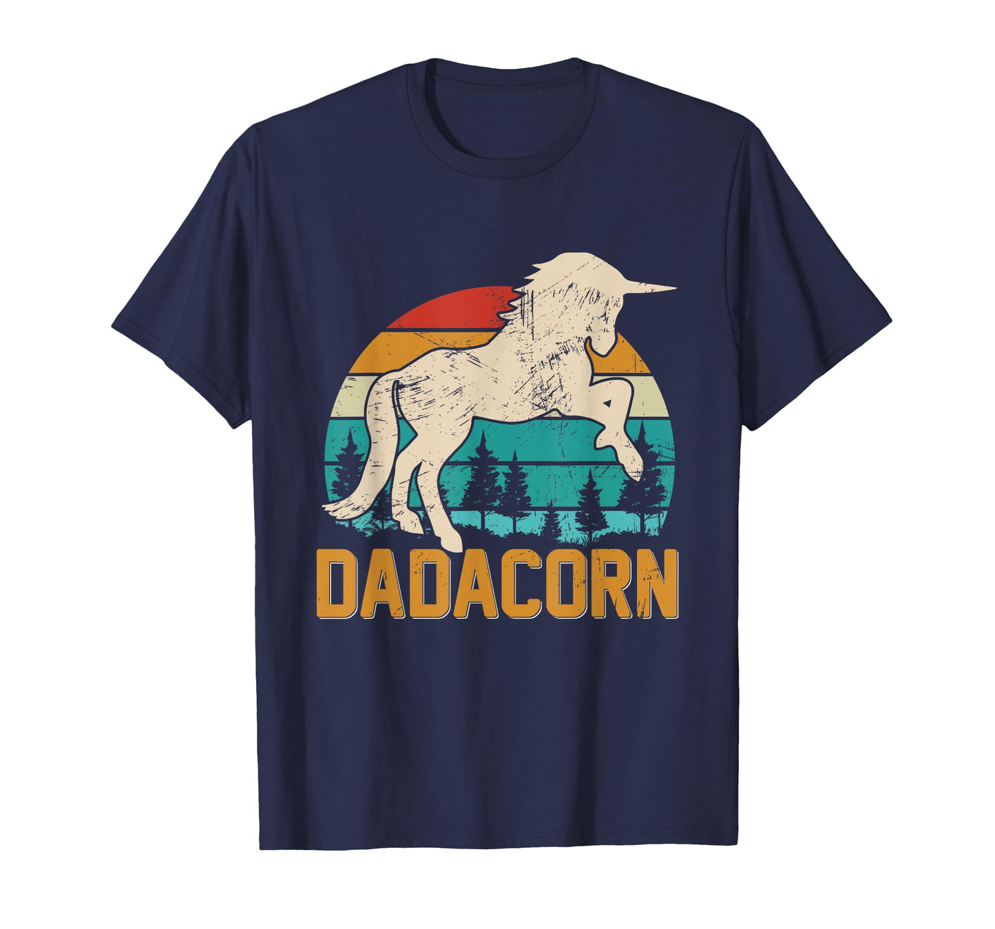 Fathers Day Gift Unicorn Dad Shirt Funny Dadacorn Men T-Shirt