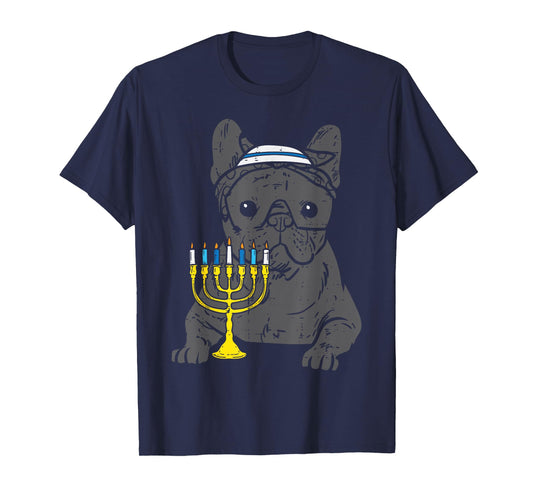 Jew French Bulldog Dog Hanukkah Pajamas Chanukah PJs Women T-Shirt