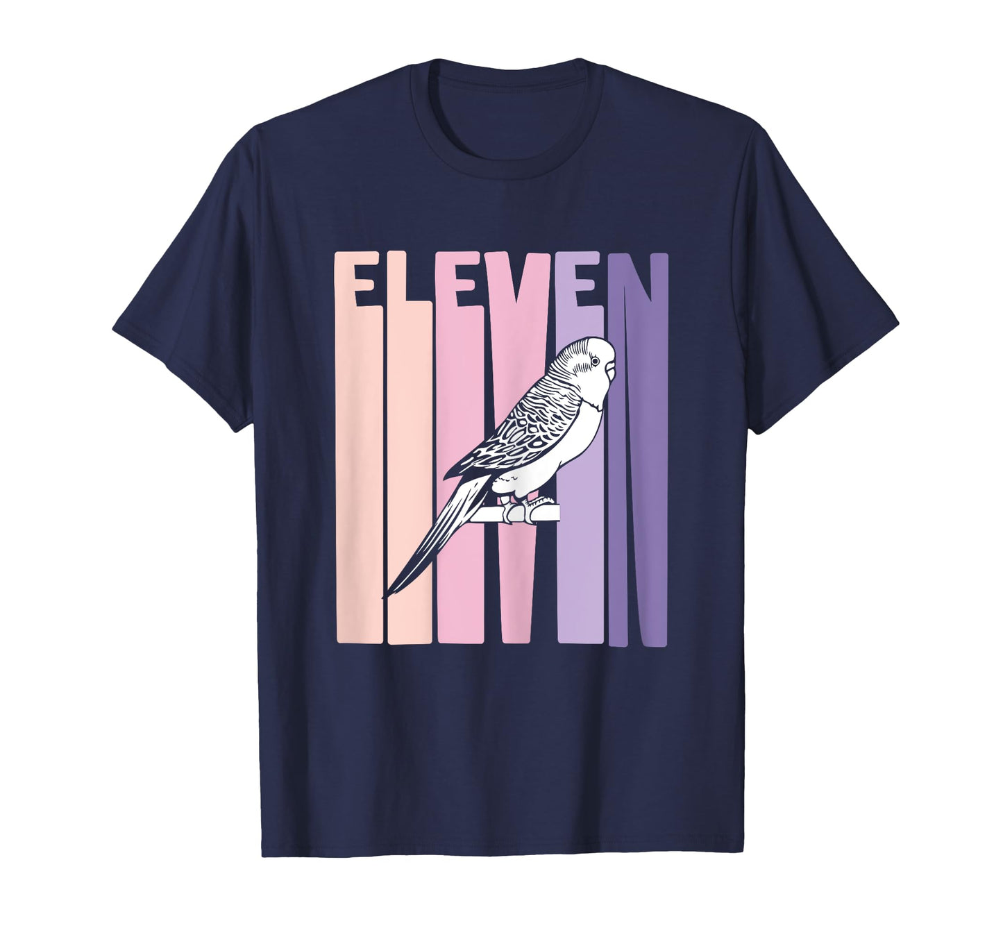 11 Year Old Budgie Parakeet Lover Birthday Girl 11th B-Day T-Shirt