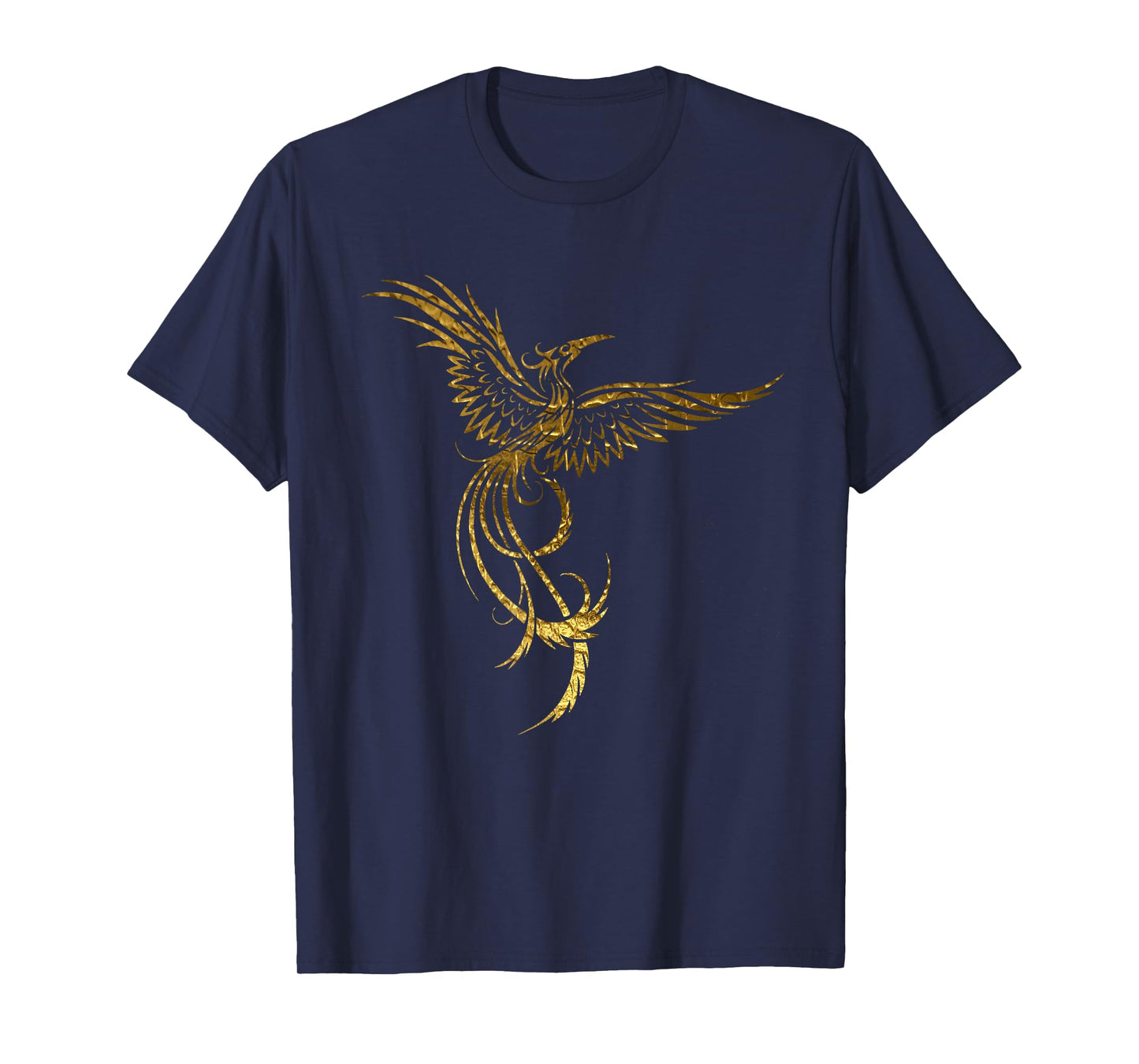 Golden Yellow Phoenix T-Shirt - Gold, Yellow & Brown Tones T-Shirt
