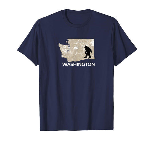 Funny Bigfoot I Believe Loves Washington WA Sasquatch T-Shirt