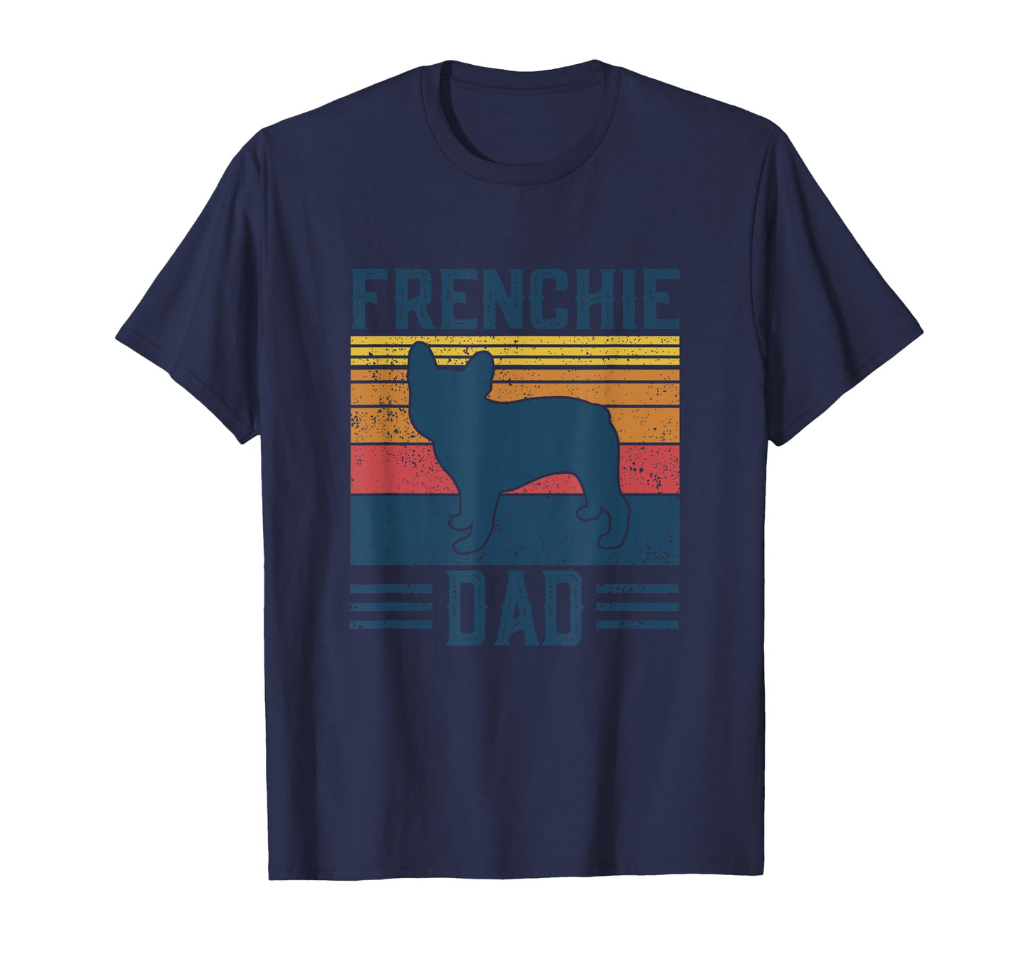 Vintage Frenchie Dad - French Bulldog T-Shirt for Men Girls Kids