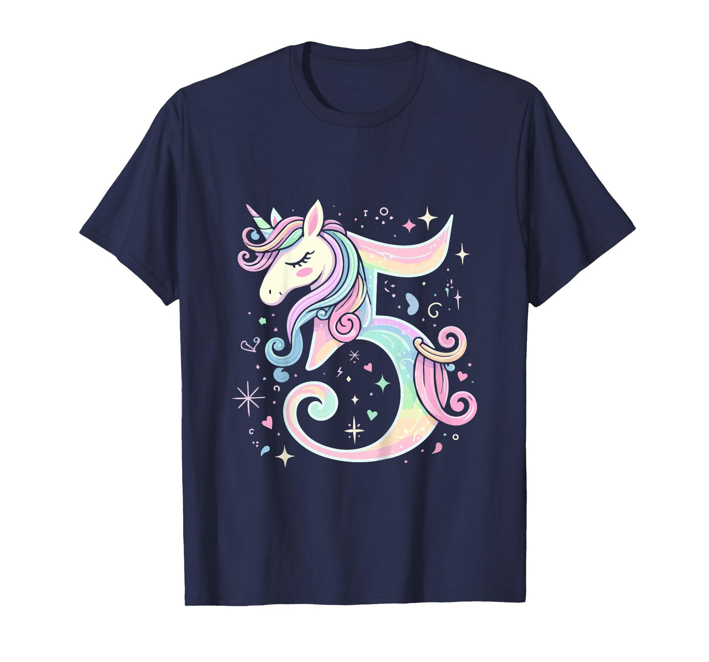 5th Birthday Party Unicorn 5 Years Old Unicorns T-Shirt