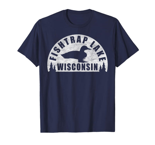 Fishtrap Lake Northern Wisconsin Loon T-Shirt