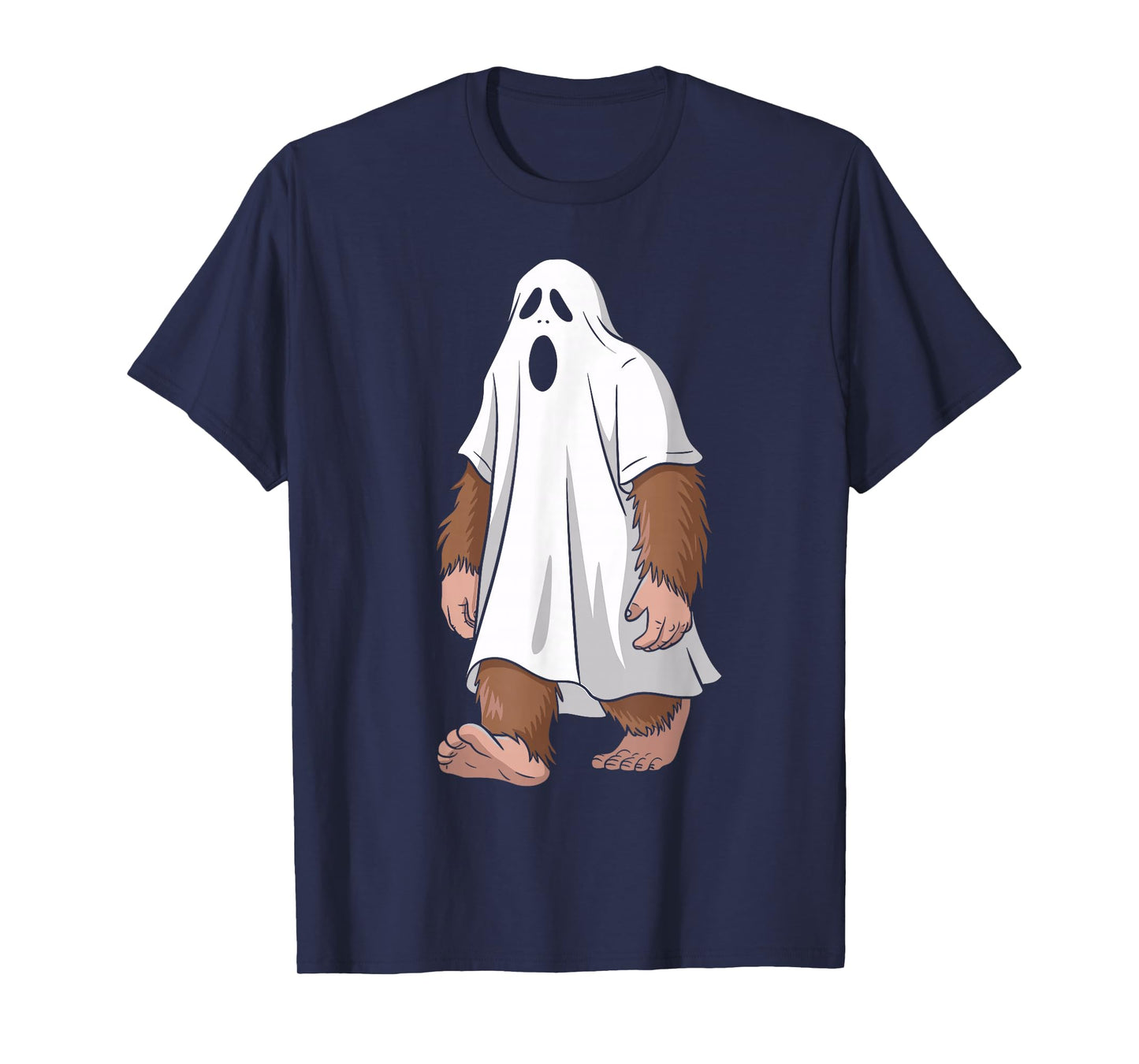 Funny Ghost Bigfoot Lovers Spooky Halloween Costume T-Shirt