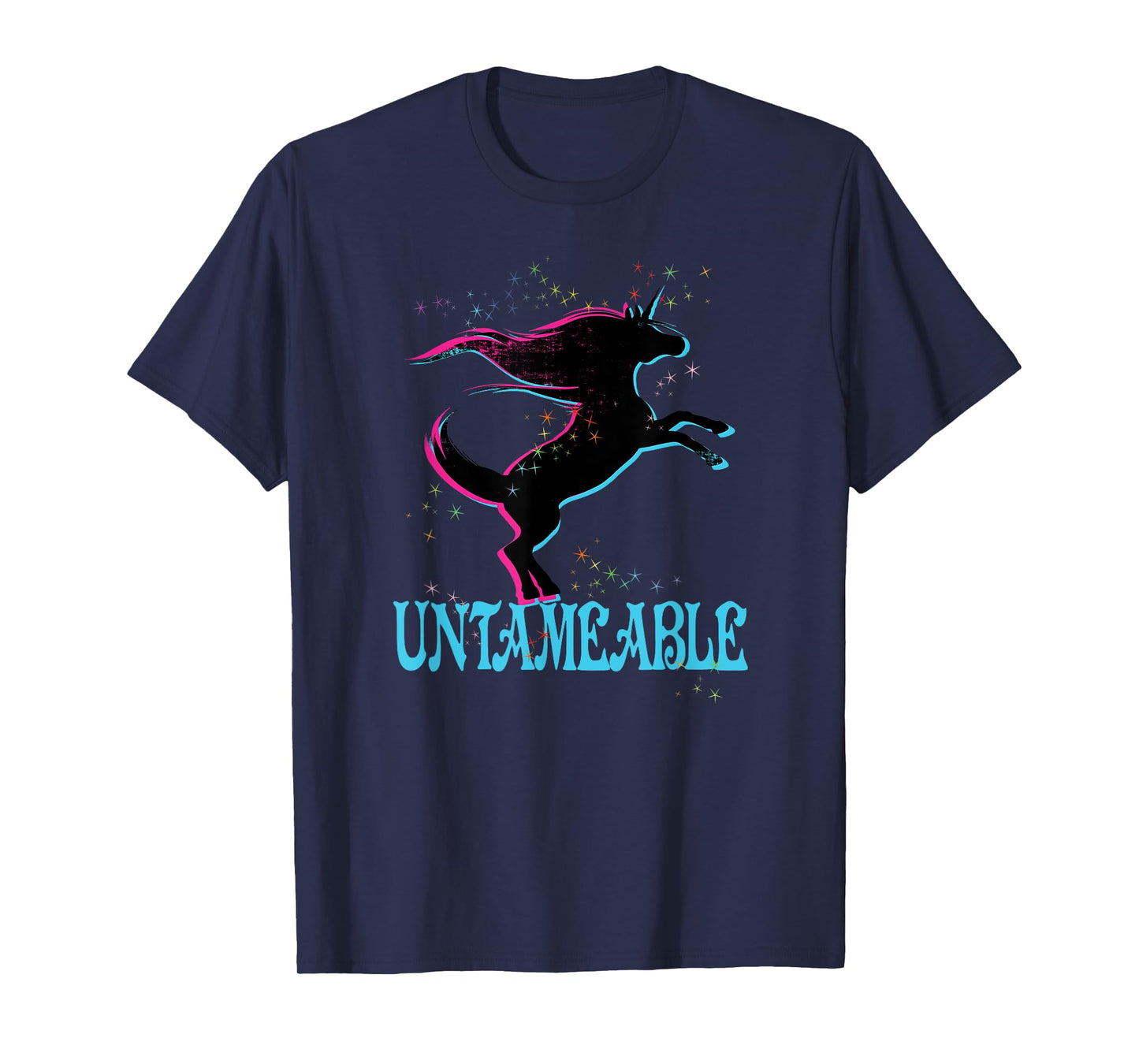Retro Unicorn Untameable Shirt 80's Free Freedom Wild Spirit