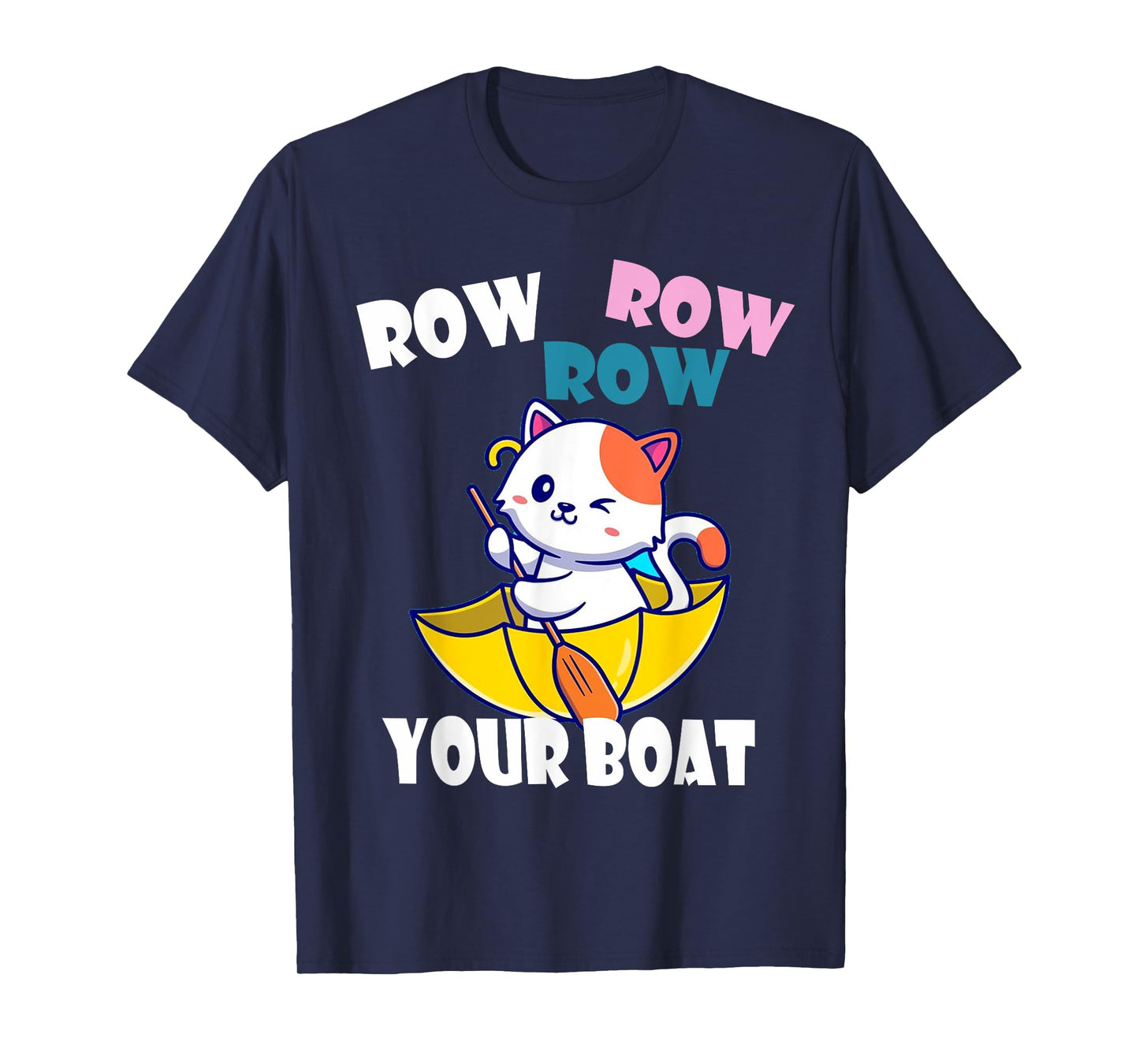 Row Row Row Your Boat Cute Unicorn Funny Kids T-Shirt