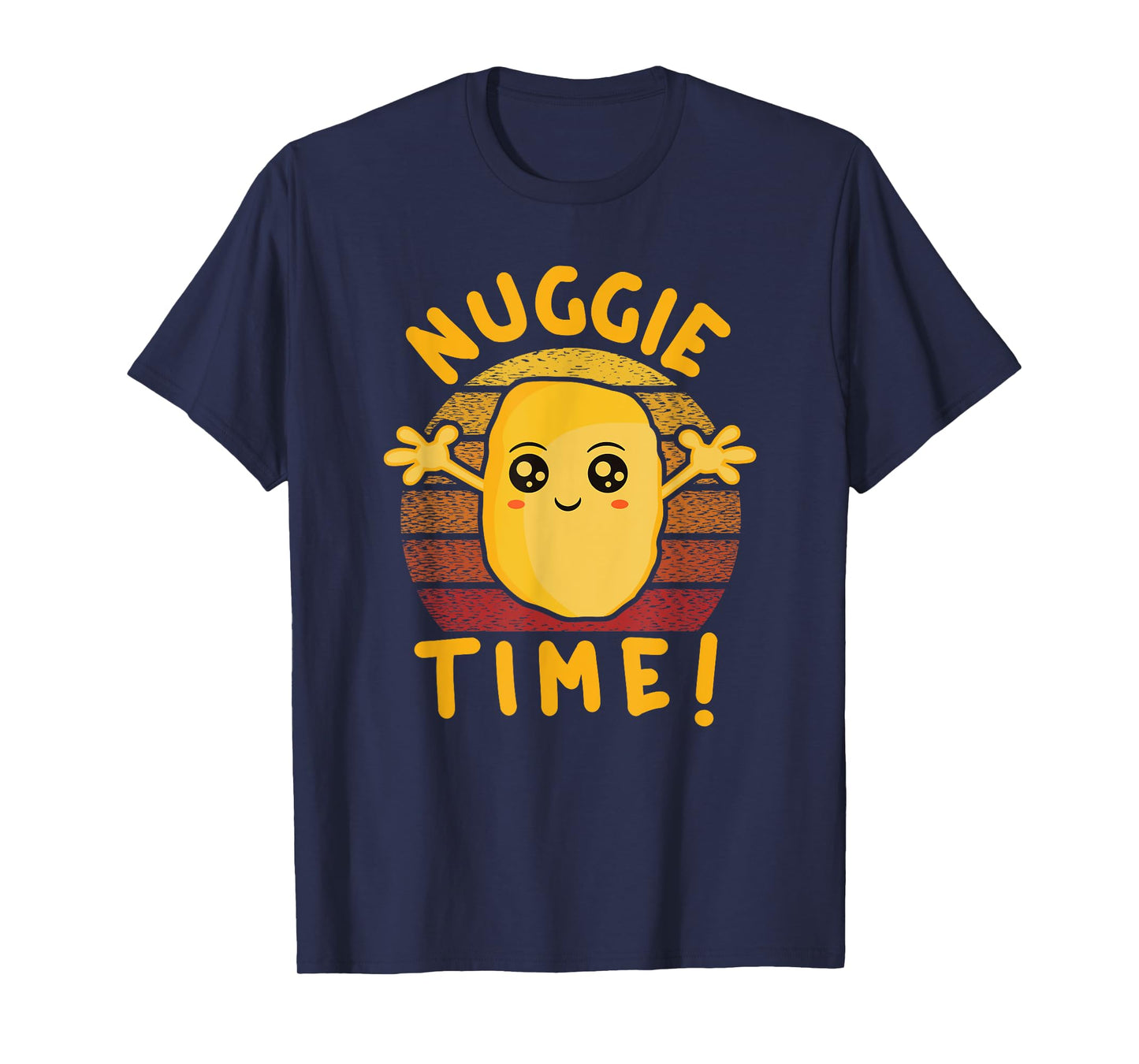 Nuggie Time! Happy Kawaii Chicken Nugget With Open Arms T-Shirt