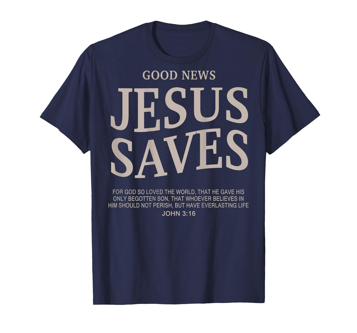 Good News Jesus Saves Cute Christian Teen Girls Bible Vere T-Shirt