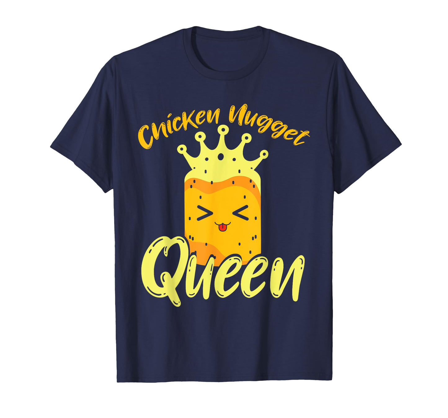 Crown Chicken Nugget Queen Women Kawaii Chicken Nuggets T-Shirt