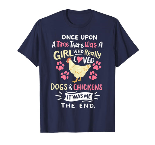 Funny Chicken Dog Lover for Women Girls Farmer T-Shirt
