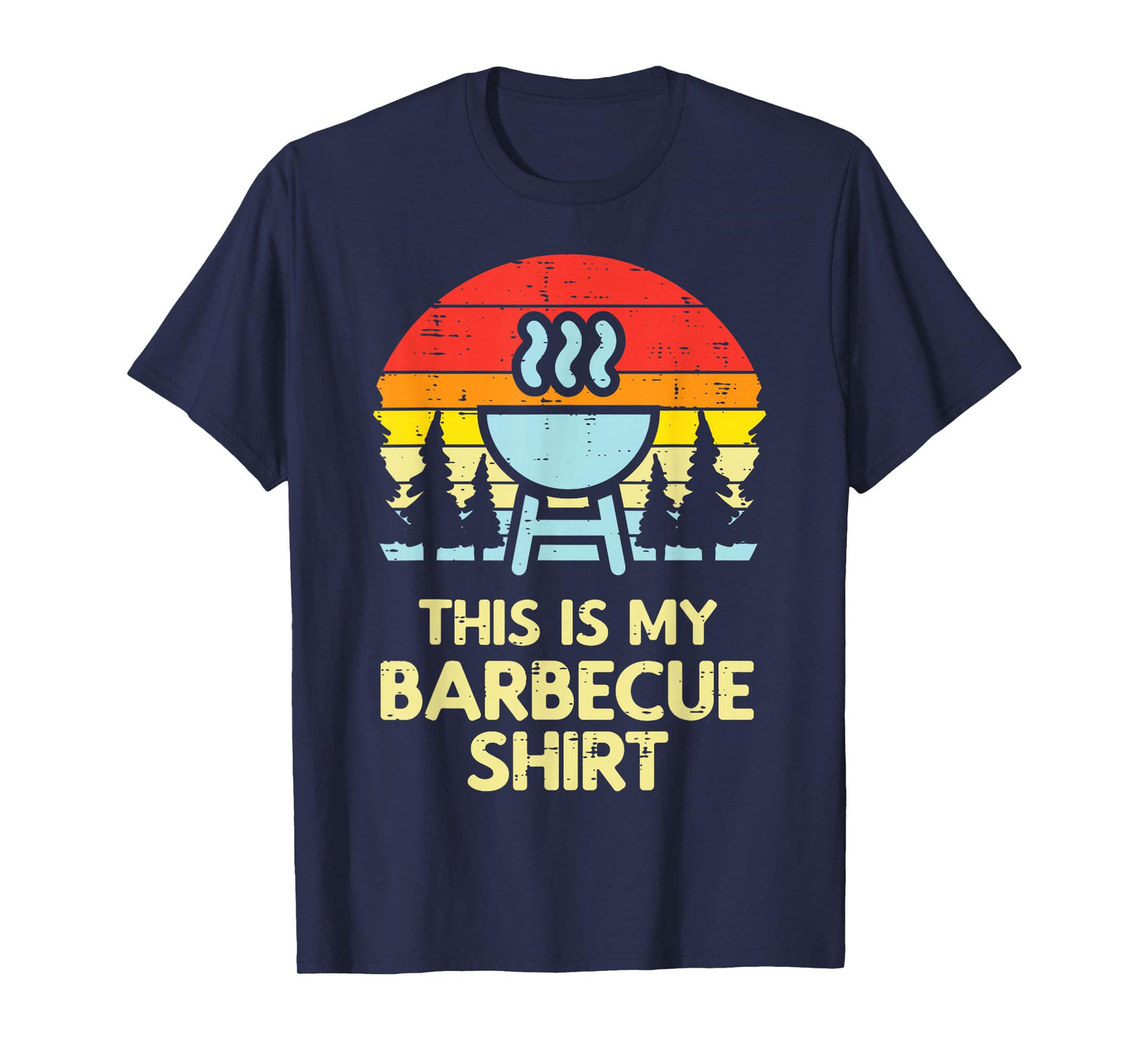 This Is My Barbecue Shirt Retro Bbq Grilling Men Women Kids T-Shirt