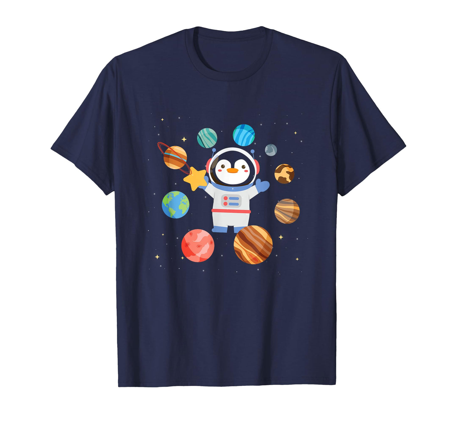 Cute Penguin Astronaut | Galaxy | Space Penguins T-Shirt