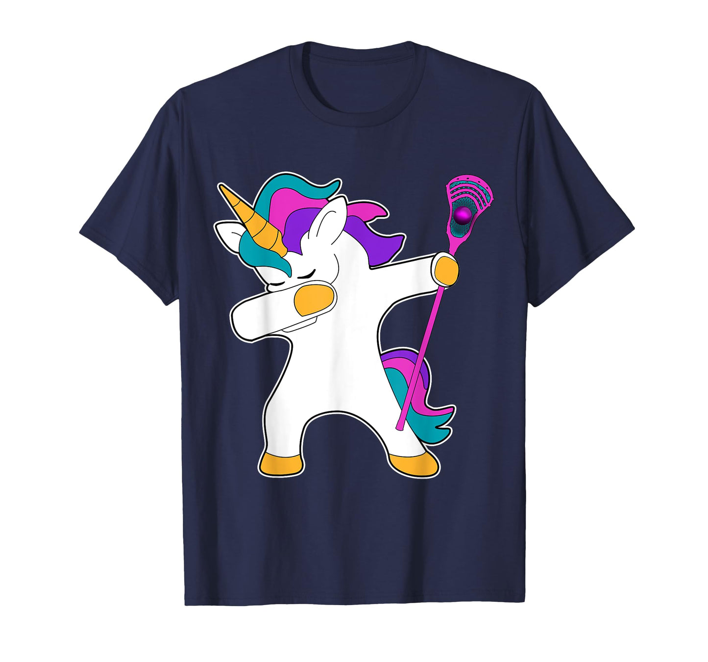 Dabbing Unicorn Lacrosse LAX Shirt Funny Tee Gift T-Shirt