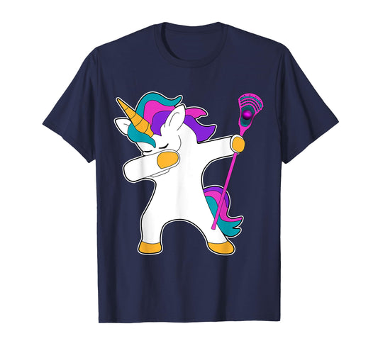 Dabbing Unicorn Lacrosse LAX Shirt Funny Tee Gift T-Shirt