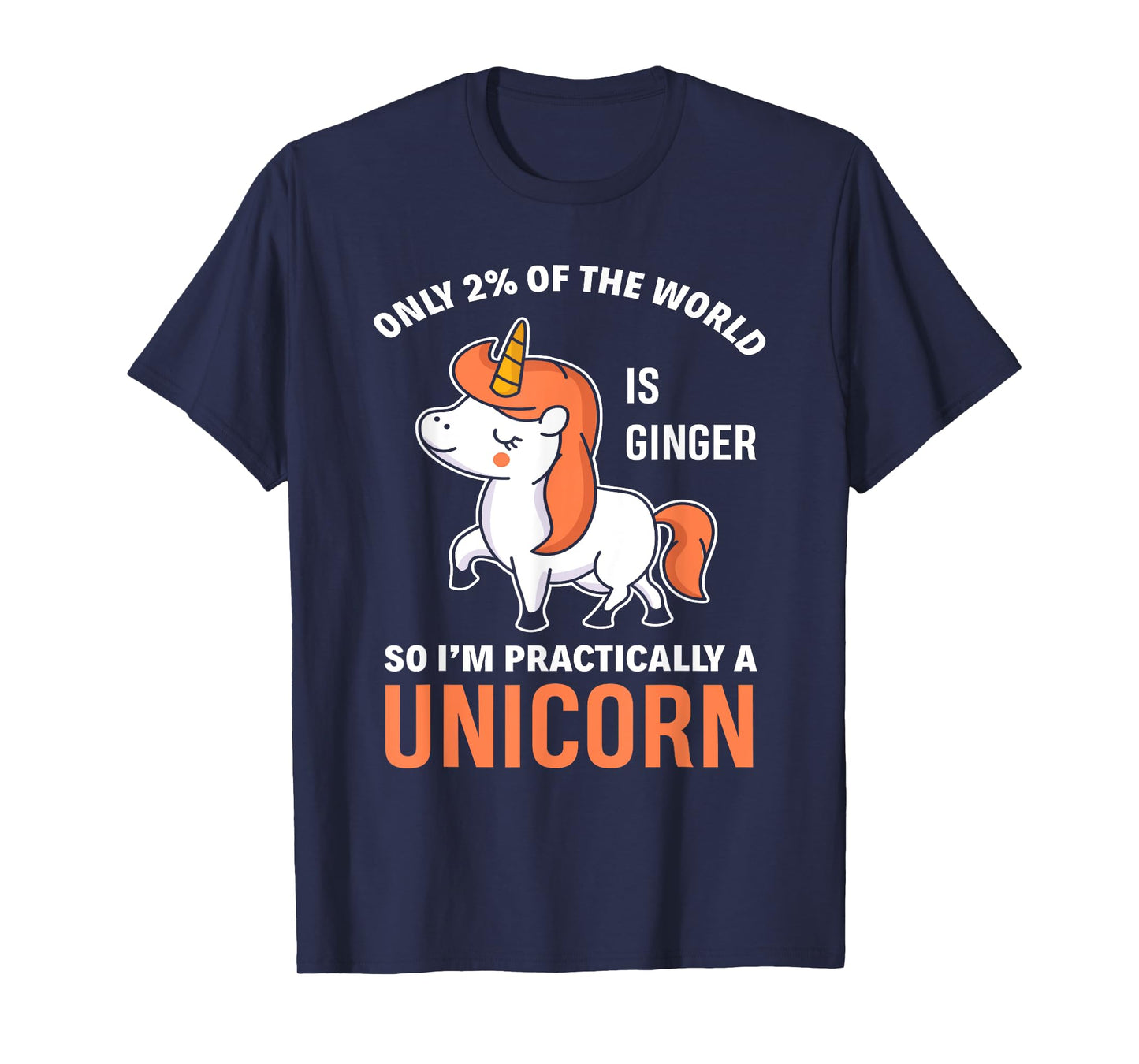Funny Redhead Unicorn Ginger Woman Girls Gift T-Shirt