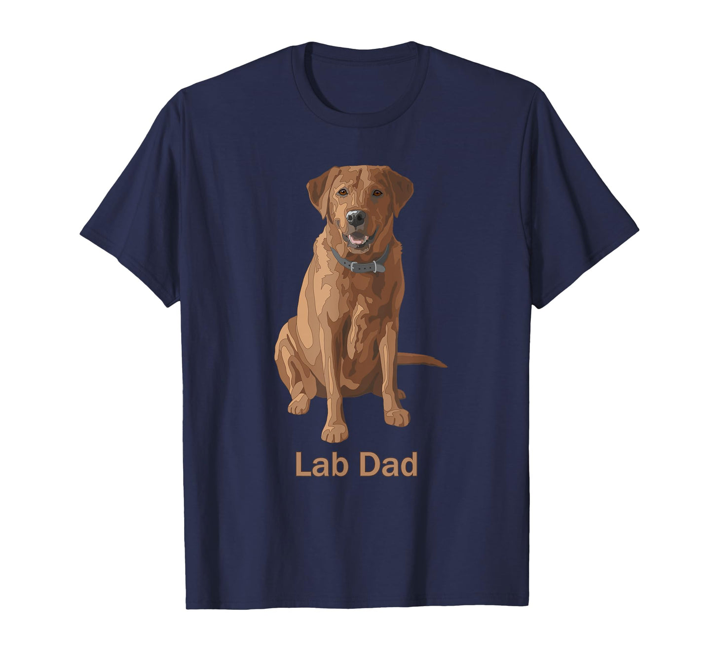 Lab Dad Fox Red Labrador Retriever Dog Lovers Gift T-Shirt