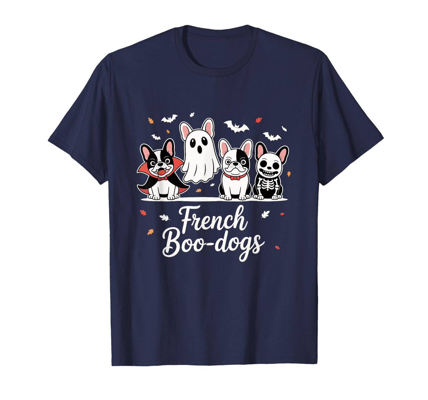 French Boo-Dog Halloween Ghost French Bulldog Fall Autumn T-Shirt