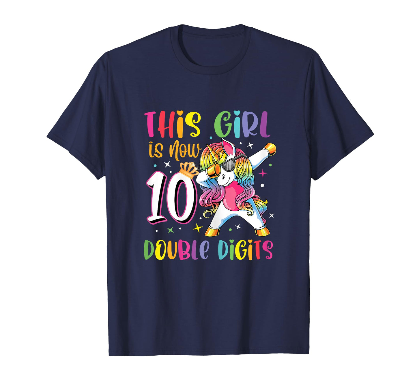 This Girl Is Now 10 Double Digits Shirt 10th birthday Gift T-Shirt