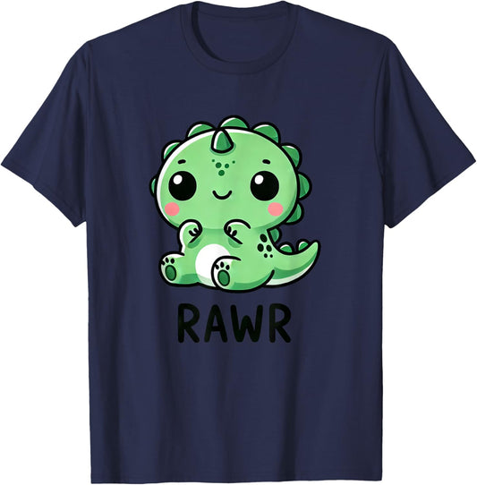 Cute Chibi Trex Dinosaur Rawr Roaring T-Shirt