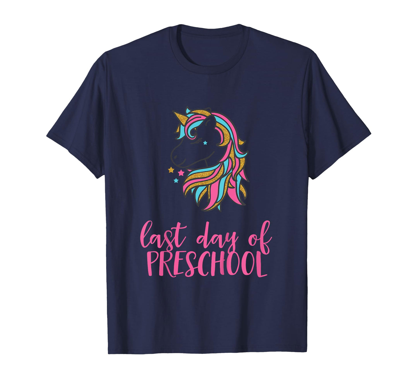 Kids Unicorn Last Day of Preschool Shirt for Girls