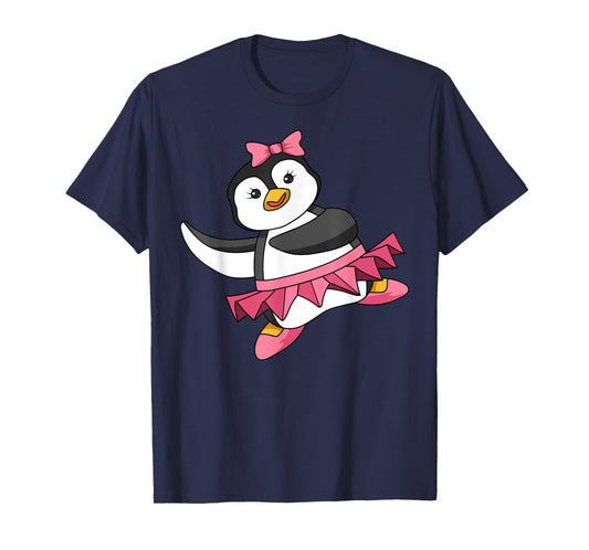 Penguin Ballerina Dance Ballet Dancer Flightless Bird Lover T-Shirt