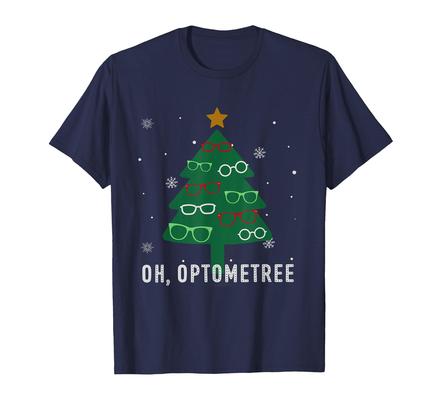 Oh Optometree Christmas Tree Optometry Student Eye Squad T-Shirt