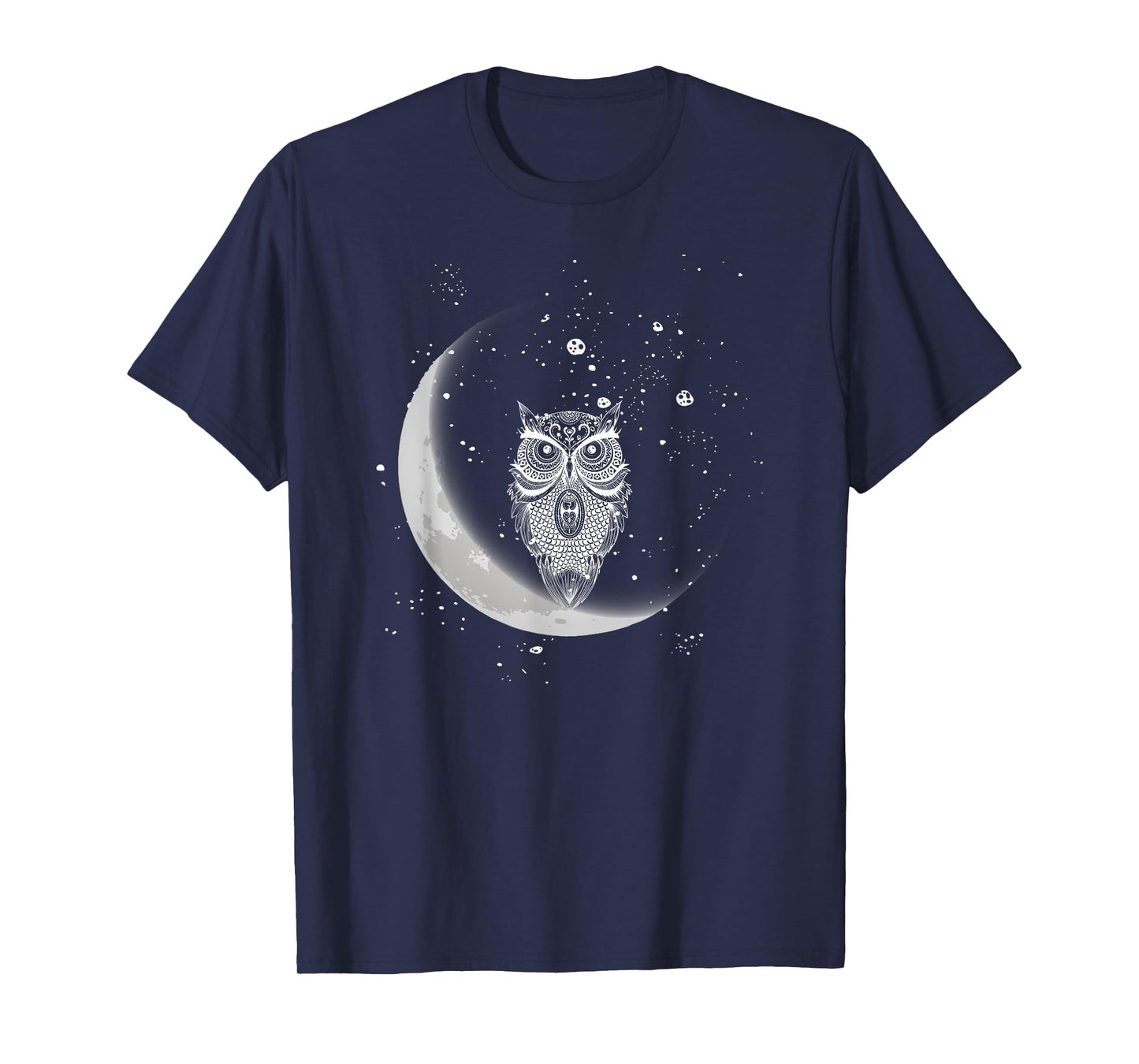 Owls Night Owls Owl At Night On Moon In Night Sky T-Shirt