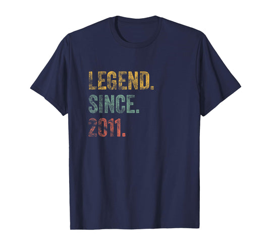 Vintage 2011 15th Birthday Legend Since 2011 T-Shirt