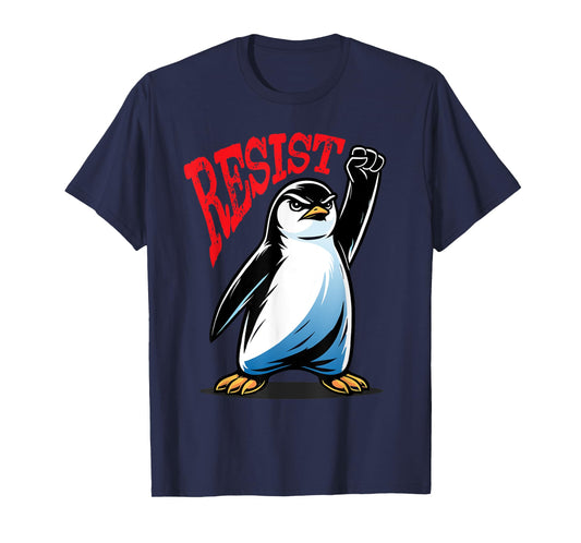 Resist Penguin USA Activism T-Shirt