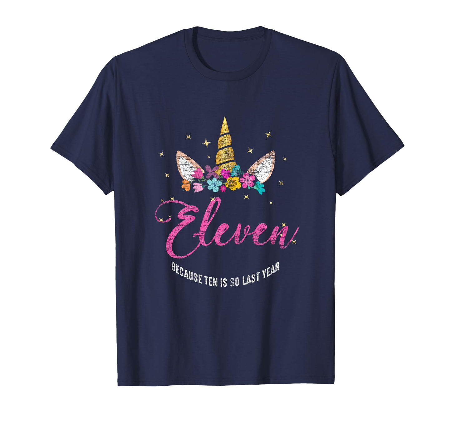 11 Years Old Birthday Girl Gifts Unicorn 11th Birthday T-Shirt