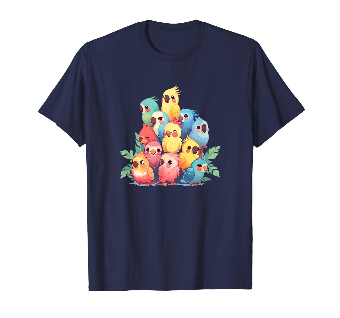 Cute Kawaii Pastel Cockatiel Bird Boys Girls Kids T-Shirt