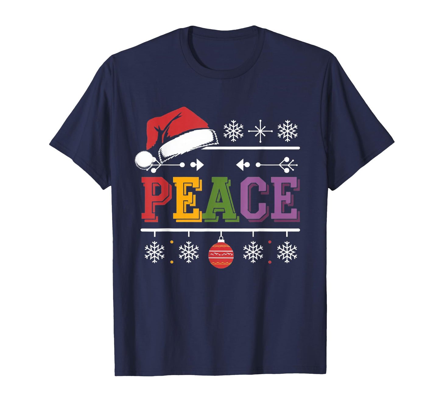 I Come In Peace - I'm Peace Xmas Matching Couples Christmas T-Shirt
