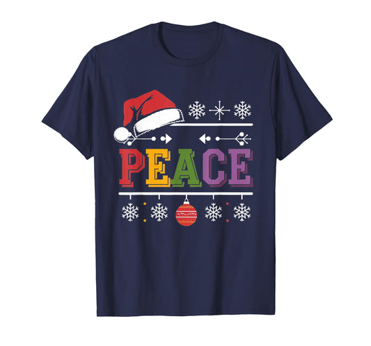 I Come In Peace - I'm Peace Xmas Matching Couples Christmas T-Shirt