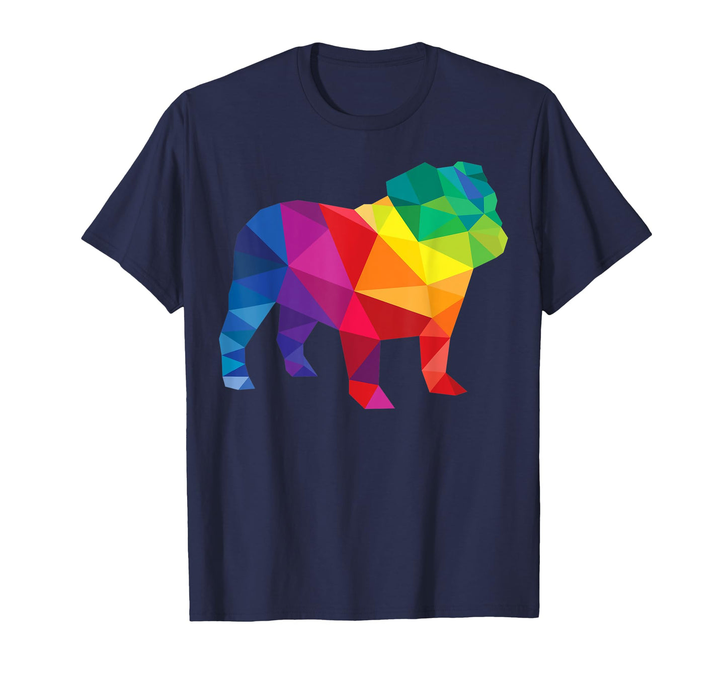 English Bulldog Gay Pride LGBT LGBTQ Rainbow Flag Dog Lovers T-Shirt