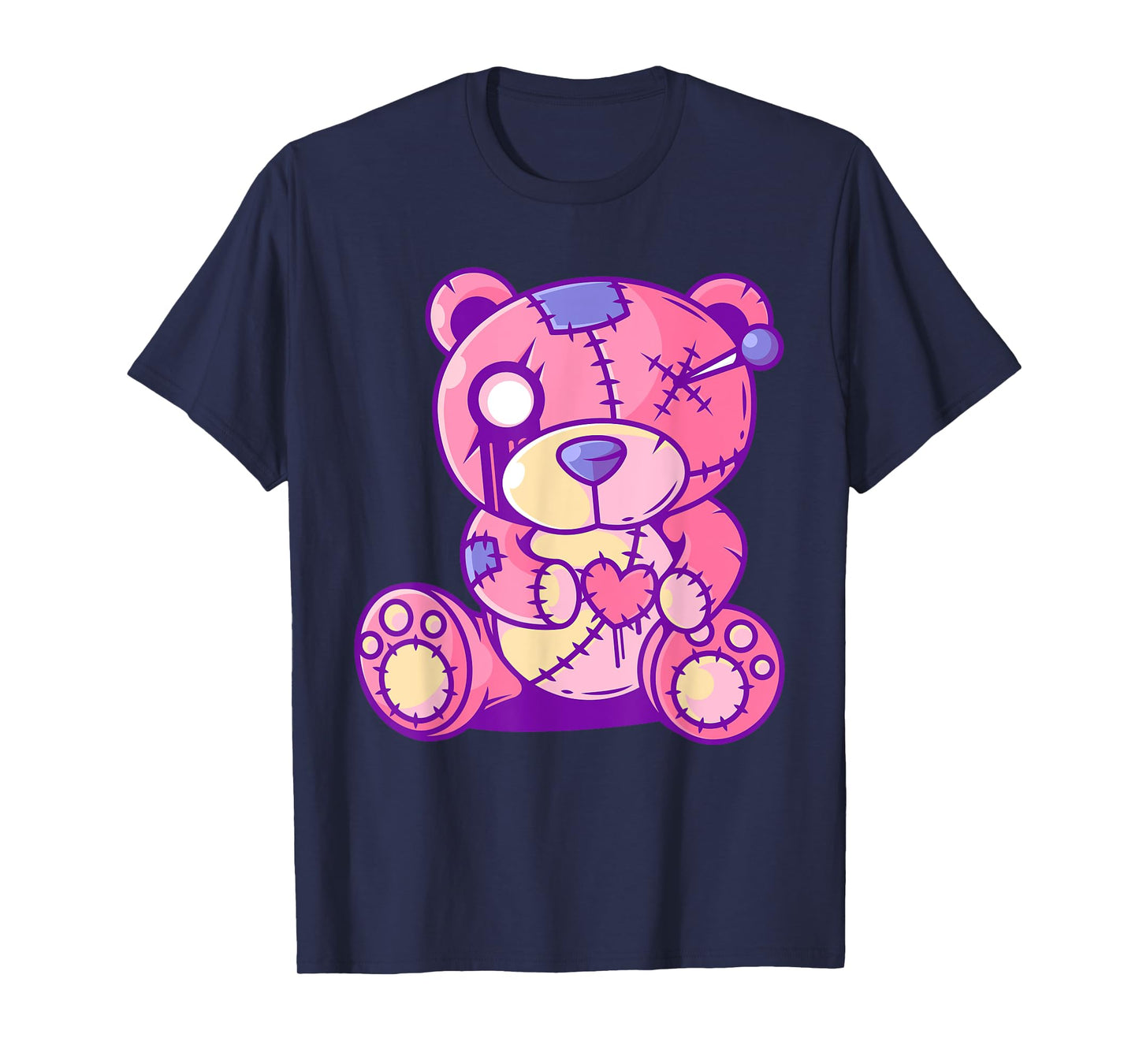 Pastel Goth Teddy Bear Japanese Anime Kawaii Menhera T-Shirt