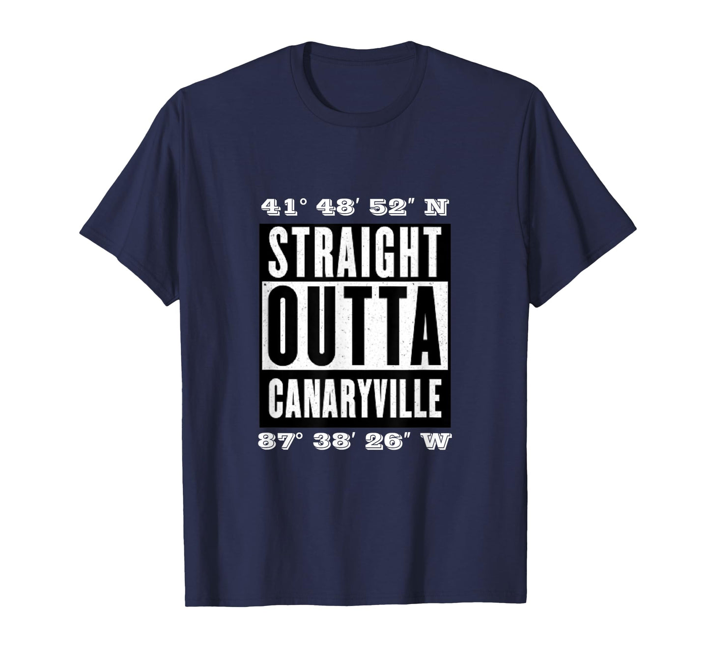 Hood Map Art: Straight Outta Canaryville Chicago, T-Shirt T-Shirt