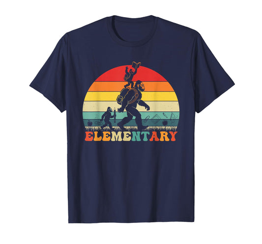 Funny Bigfoot Elementary Back to School Teacher Student T-Shirt
