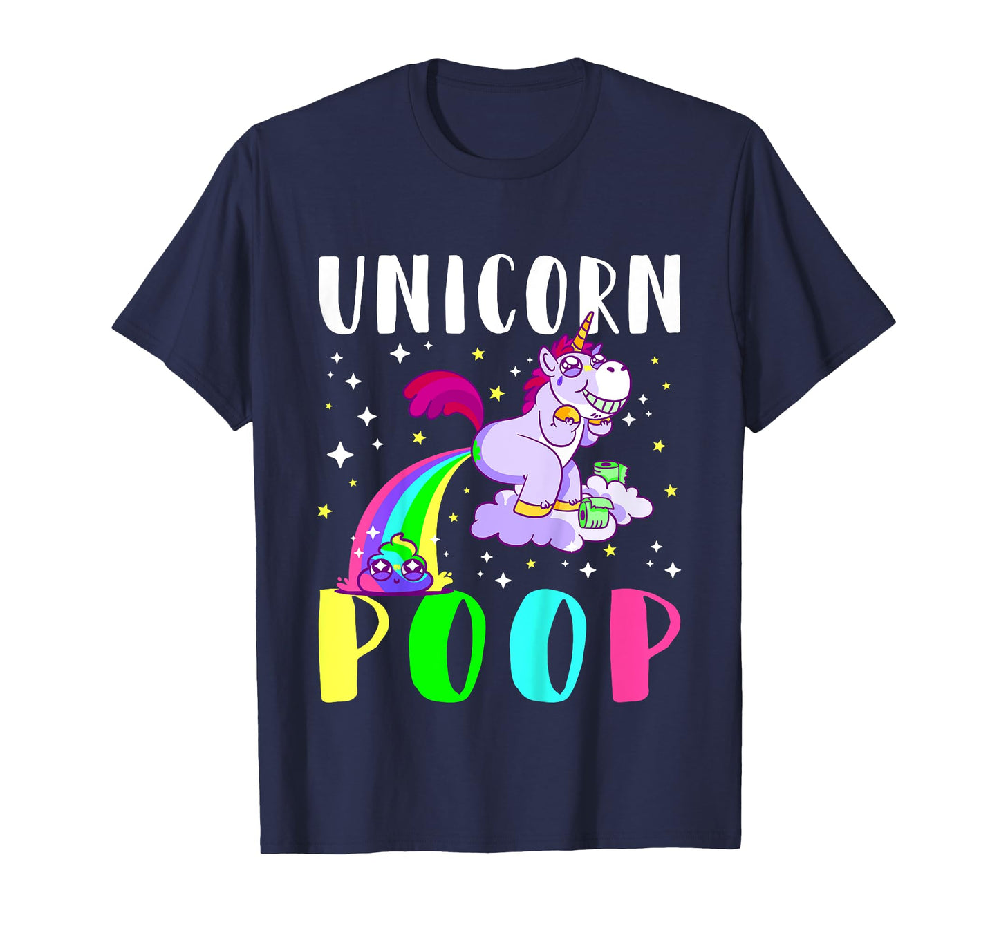 Funny Unicorn Rainbow Poop Tee Cute Toddler T-Shirt