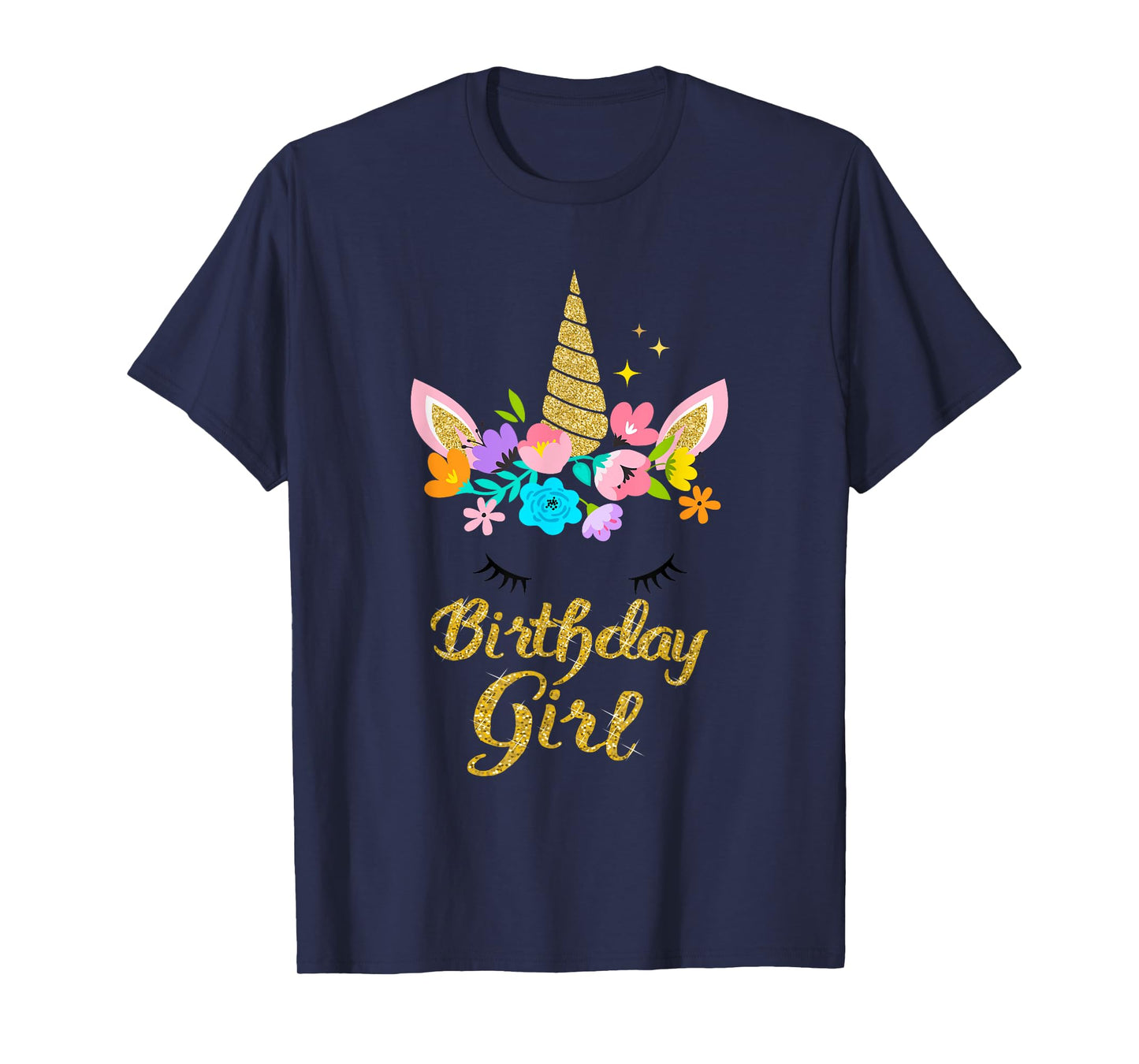 Unicorn Birthday Girl T-Shirt Gift Birthday Present For Girl T-Shirt
